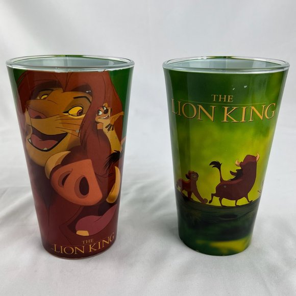 Vintage Disney LION KING 16 oz Cup 90s Lot Simba Timon Pumba - Picture 1 of 10